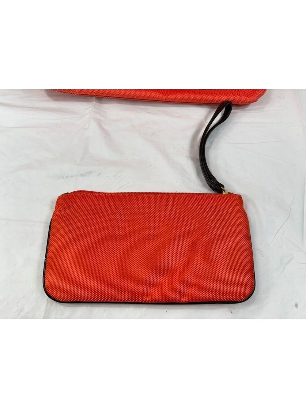 SR Squared Sondra Roberts Large Reversible Tote orange with Wristlet pouch - Picture 5 of 15